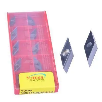 

10 STK YUTOOLS VBGT110302R carbide blade inserts new CNC lathe