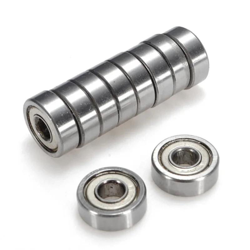 NEW 10 Pcs Miniature Bearing 605Zz 5 X 14 X 5Mm R-1450ZZ Shielded Miniature Metal Sealed Metric Radial Ball Bearing 605-Zz