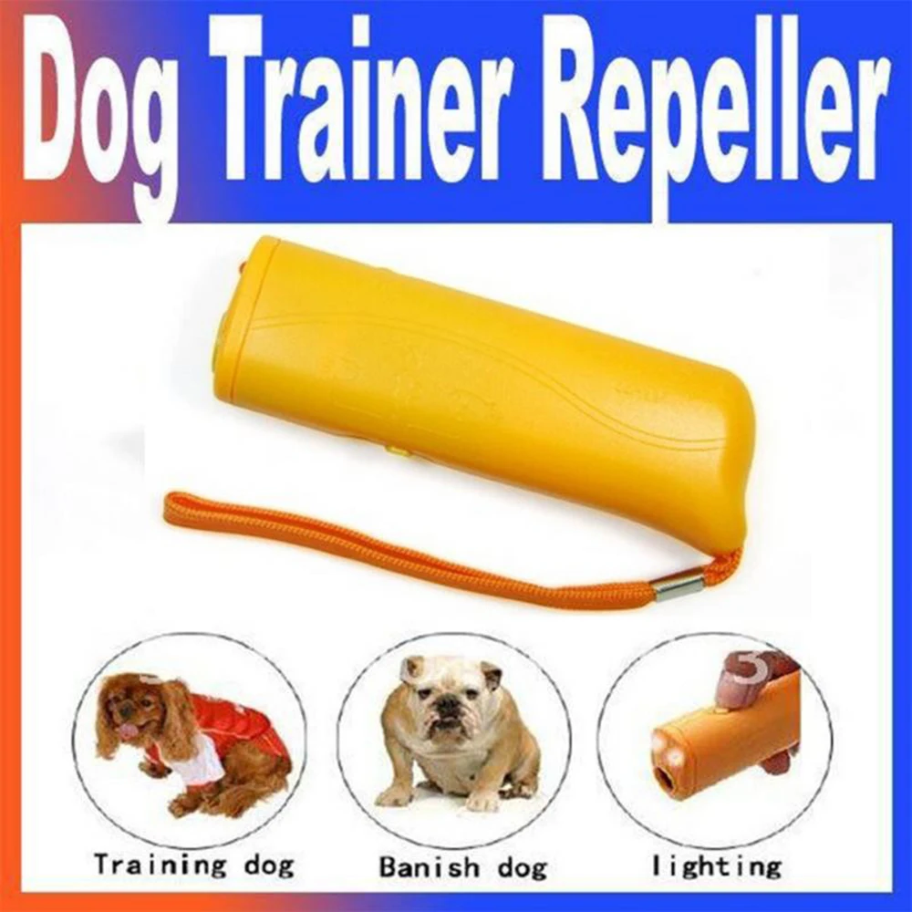 

3 in 1 Stop Bark Deterrent Dog Repellents Ultrasonic Pet Training Device Anti Dog Barking With LED Pets Trainer Banish Dogs Tool