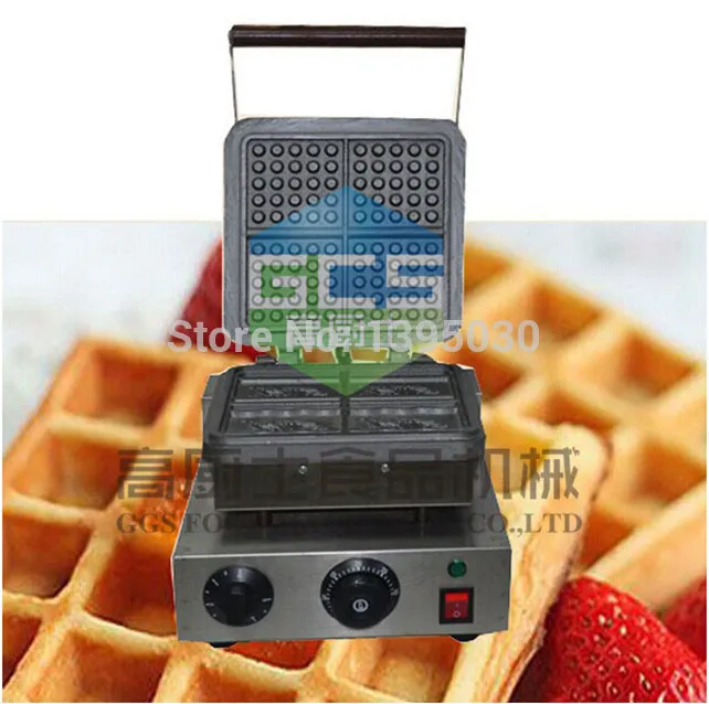 220V Electric Waffle Maker New Baker Plaid Cake Furnace Heating Machine