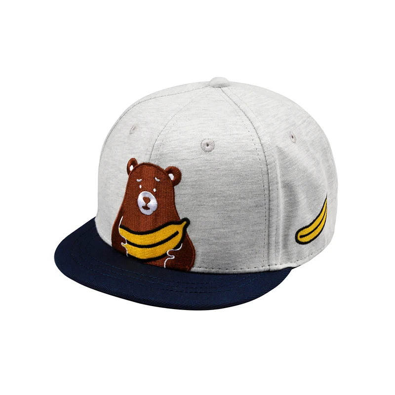 

2018 Unisex Top Quality Bear Embroidery Baseball Cap Snapback Hip Hop UKUMA Caps Gay Bear Short Brim Hat Circumference: 54-63 cm