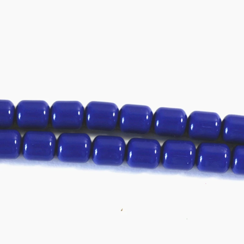 Dark blue imitation resin beeswax barrel rice shape 8*9mm 9*11mm 10*13mm loose spacers beads diy gifts jewelry making 15inch B72