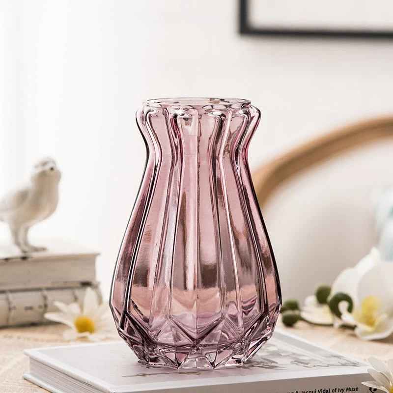 Vase Living Room Dried Flowers Nordic Style Glass Living Room Decoration Home Decoration Accessories Flower Vases for Homes