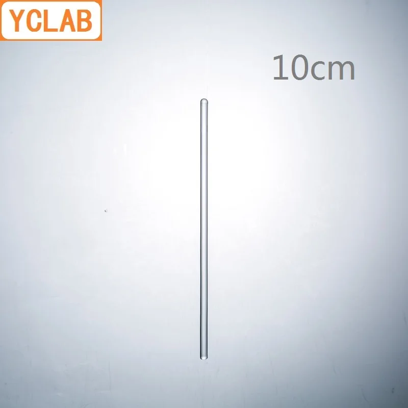 YCLAB 10cm Glass Stirrer Rod Mixing Guide Liquid Laboratory Chemistry Equipment