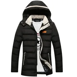 2017 thicken winter Jas Parka mannen merk kleding mannelijke katoen Warme winter Nieuwe top QualityTop Parka men