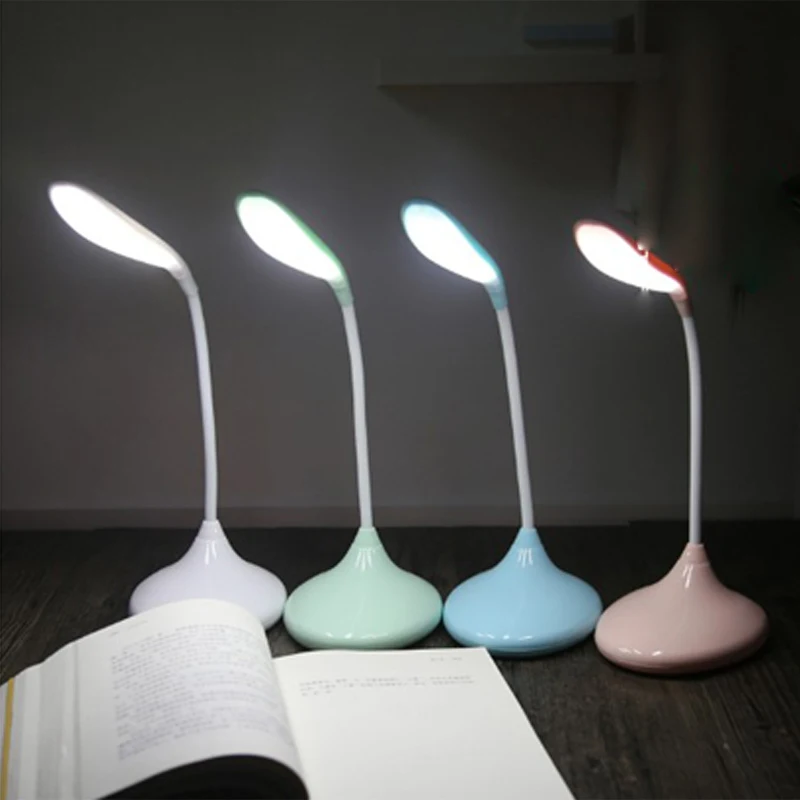 USB Rechargeable Eye-Caring Table Lamp 360 rotating fold Desk Lamp For Reading Learning Night Light