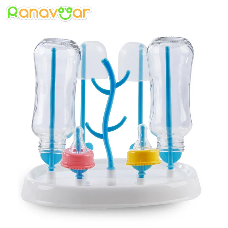 Useful Baby Bottle Drying Rack Simple Tree Shape Cleaning Dryer Drainer Detachable Useful Infant Milk Cup Nipple Pacifier Holder