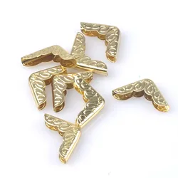 Golden Metal Corners For Books Scrapbooking Photo Albums Menus Crafts DIY 50pcs 15x15x3mm CP1611x