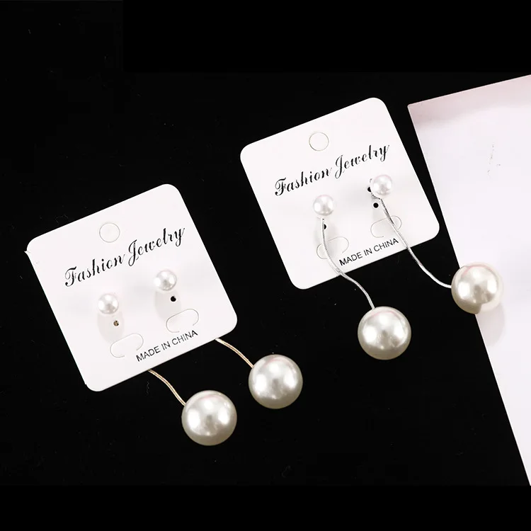 Korean Fashion Pearl Earrings Female 2019 New Tide Super Fairy Temperament Personality Wild Pendant Net Red Long Earrings