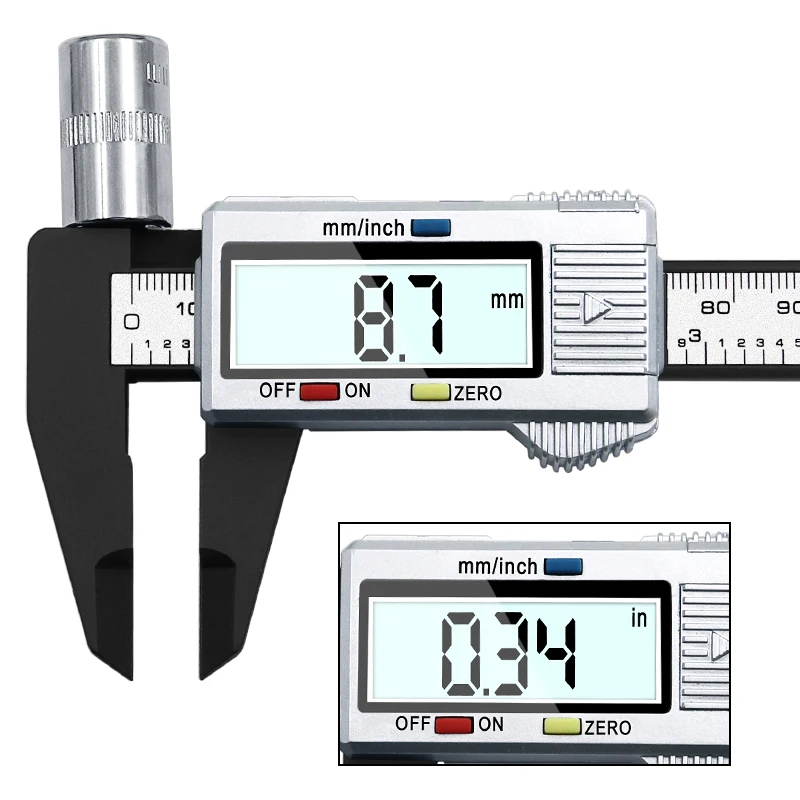 JIGONG High Quality 6inch 150 mm Digital Vernier Caliper Micrometer Guage Widescreen Electronic Accurately Measuring