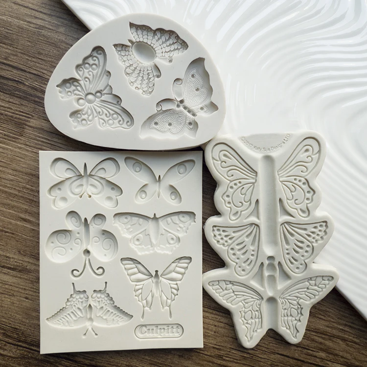 PRZY Butterfly Series Mold Silicone Fondant Molds Cake Decorating Tools Clay Mould Aroma Moulds Handmade Resin Eco-friendly