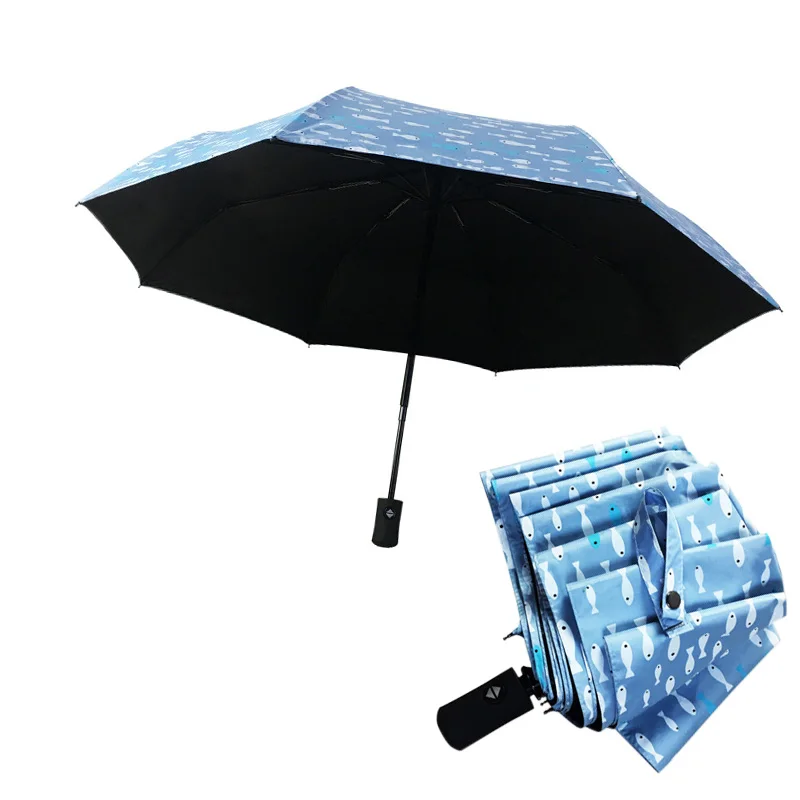 

8K Wind Resistant Folding Automatic Umbrella Rain Women Auto Luxury Big Windproof Umbrellas Rain For Men Black Coating Parasol