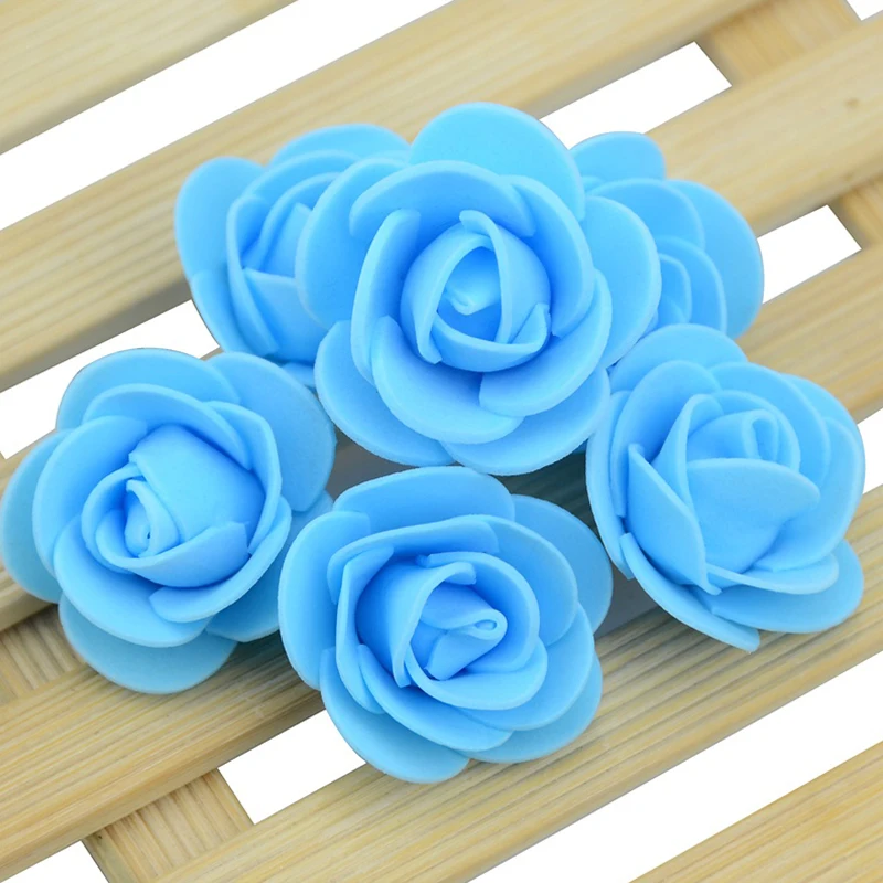 Über 480 Stück-500 Stück/3 cm Mini-PE-Schaum-Rosenblütenkopf, künstliche Rosenblüten, handgefertigt, DIY, Party, Hochzeit, Heimdekoration – Detail 11