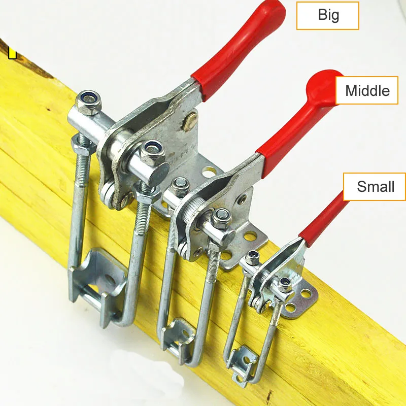 Latch-type Locking Clip Fast Presser Horizontal Fixture Sturdy Durable Woodworking Press Clamps Iron Galvanized