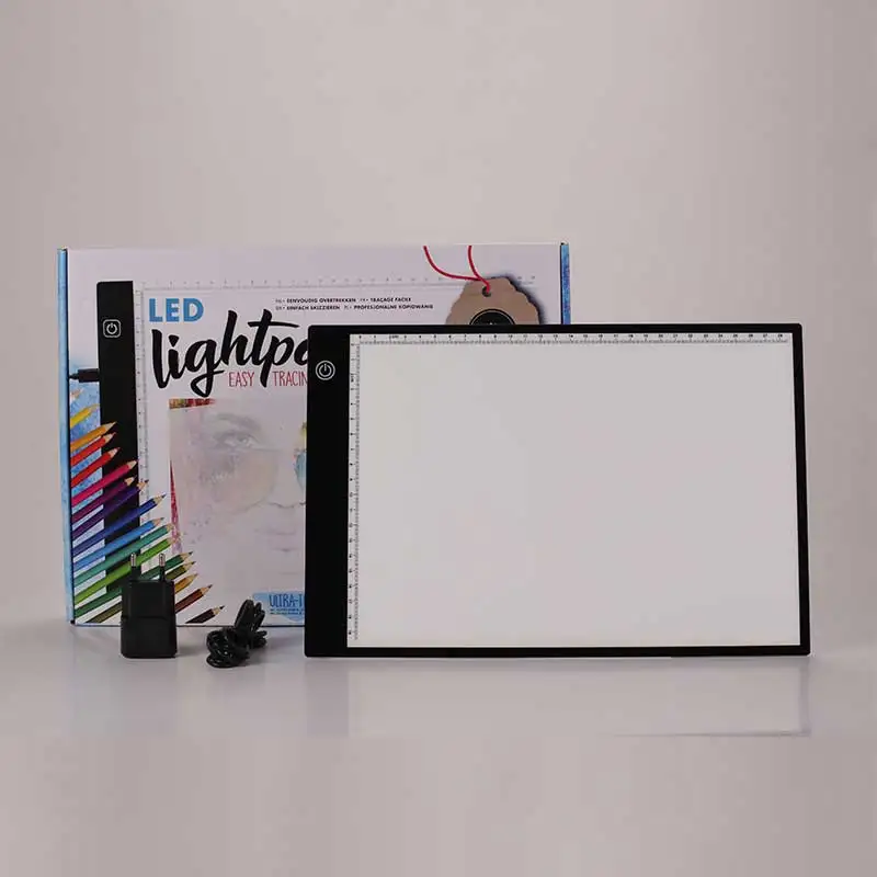 New Design A4 LED Drawing Copy Board LED Tracing Tattoo Light Box drawing tablet kids light pad led light board with USB cable