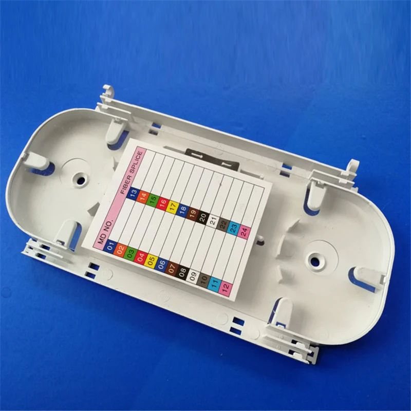 24-жильный лоток для сращивания оптоволокна, высококачественный лоток для сращивания кассеты ftth, 24 порта ftth, гибкий кабель, пластиковый лоток для сращивания ELINK, 10 шт.