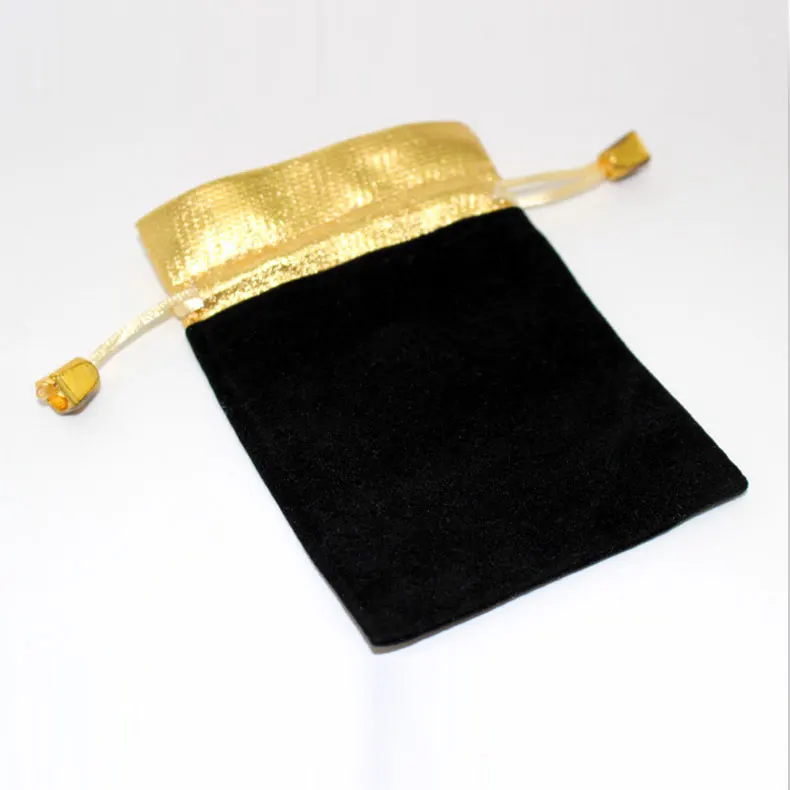 

7*9cm 20pcs Black Phnom Penh Velvet Bags For Jewelry Pouch Gift Bag Package With Drawstrings Bag Wedding Diy Women Display