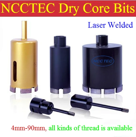 

1.8'' diamond drill bits NCCTEC DRY LASER WELDED CD45LW | 45mm DRY porcelain tiles drilling tools | 130mm long FREE shipping