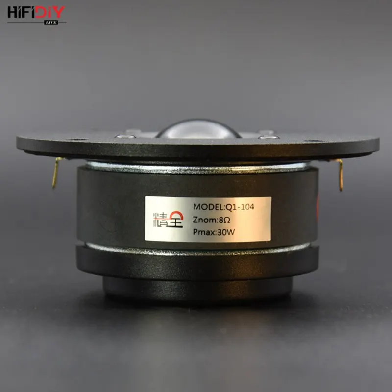 HIFIDIY LIVE hifi 4 inch Tweeter Speaker Unit transparency Silk membrane oil 8OHM 30W Aluminum panel Treble Loudspeaker S1-104