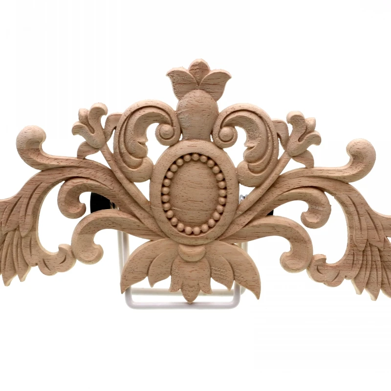 Runbazef Furniture Decorative Wood Carving Door Decals Long Bed White Peihua Tablets Ornaments Mini Crossbow Vintage Home Decor
