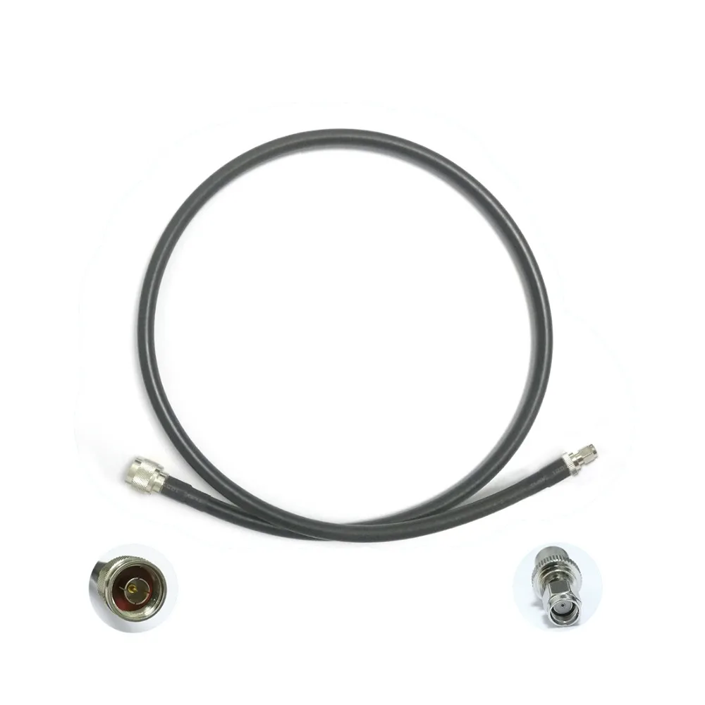 

1PC N male to RP-SMA Male Plug RF coax cable adapter RG8 100cm low loss high quality for wifi antenna anti-corrosive