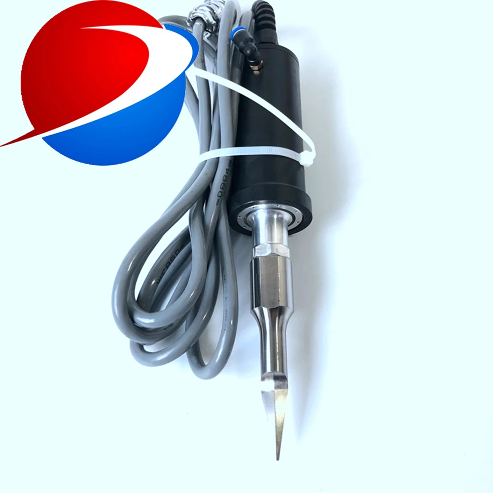 Ultrasonic ตัดมีดสำหรับพลาสติกและยาง 35 khz 300 W มีดอัลตราโซนิค