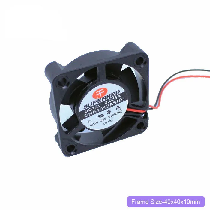 

NEW SUPERRED CHA4012S(E) 4CM 4010 12V 0.055A silence cooling fan