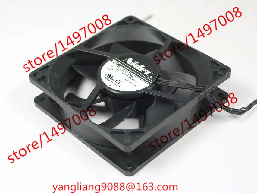 

Nidec T92T12MS3A7-57A03 DC 12V 0.35A 92x92x25mm Server Cooling Fan