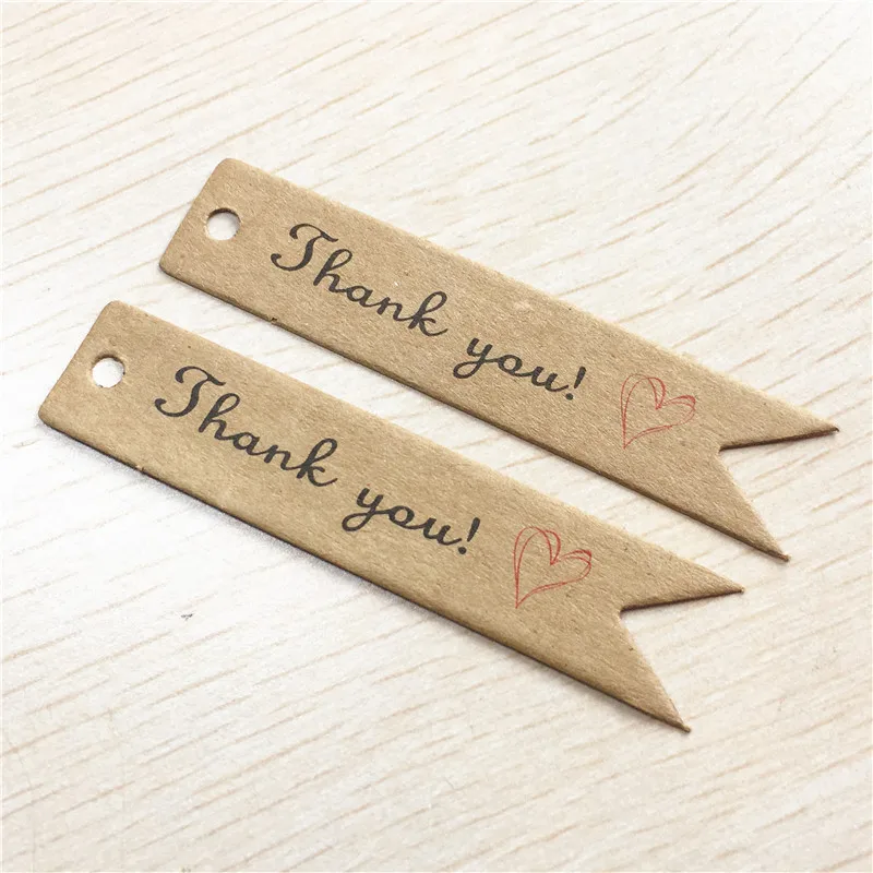 500Pcs/Lot Kraft Paper Tags Dovetail Shapes Label Wedding Birthday Party DIY Tags Price Hang Tags Wholesale Price Labels