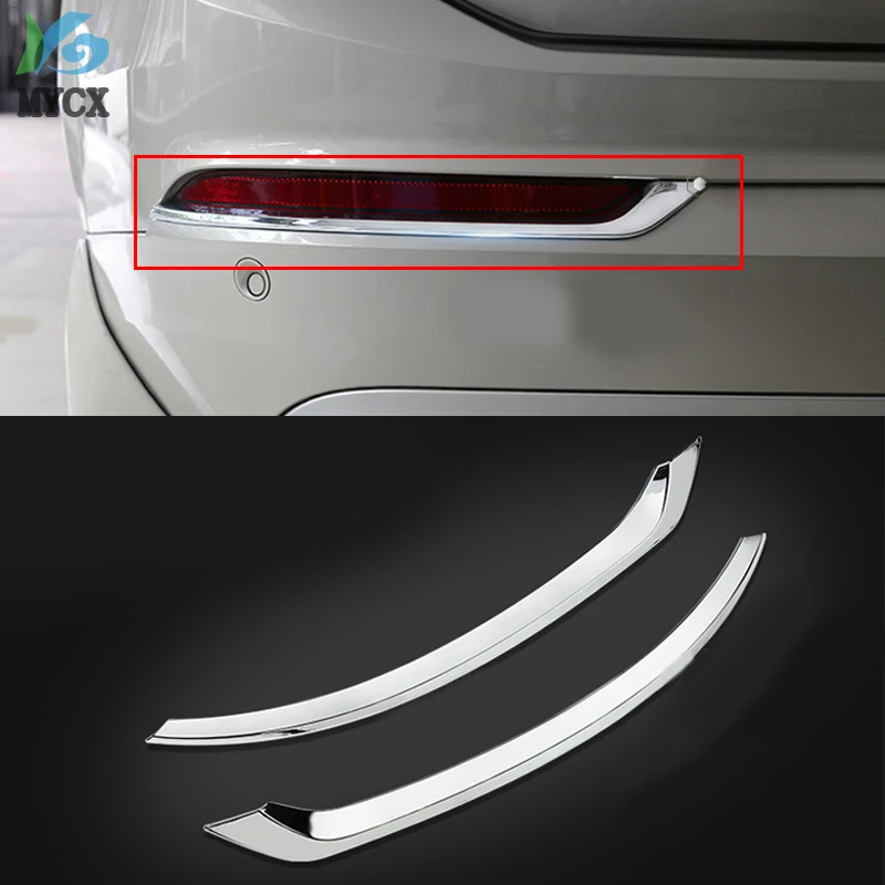 

Accessories 2pcs ABS Chrome REAR FOG LAMP COVER TRIM FITS FOR VOLVO XC90 XC 90 2016 2017 2018 2019 Car styling