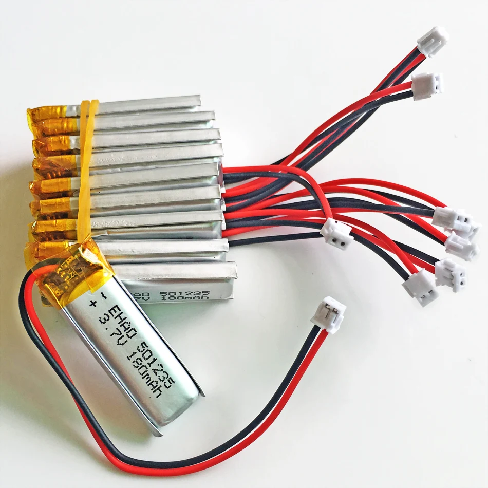 10 Pcs 3.7V 180Mah …