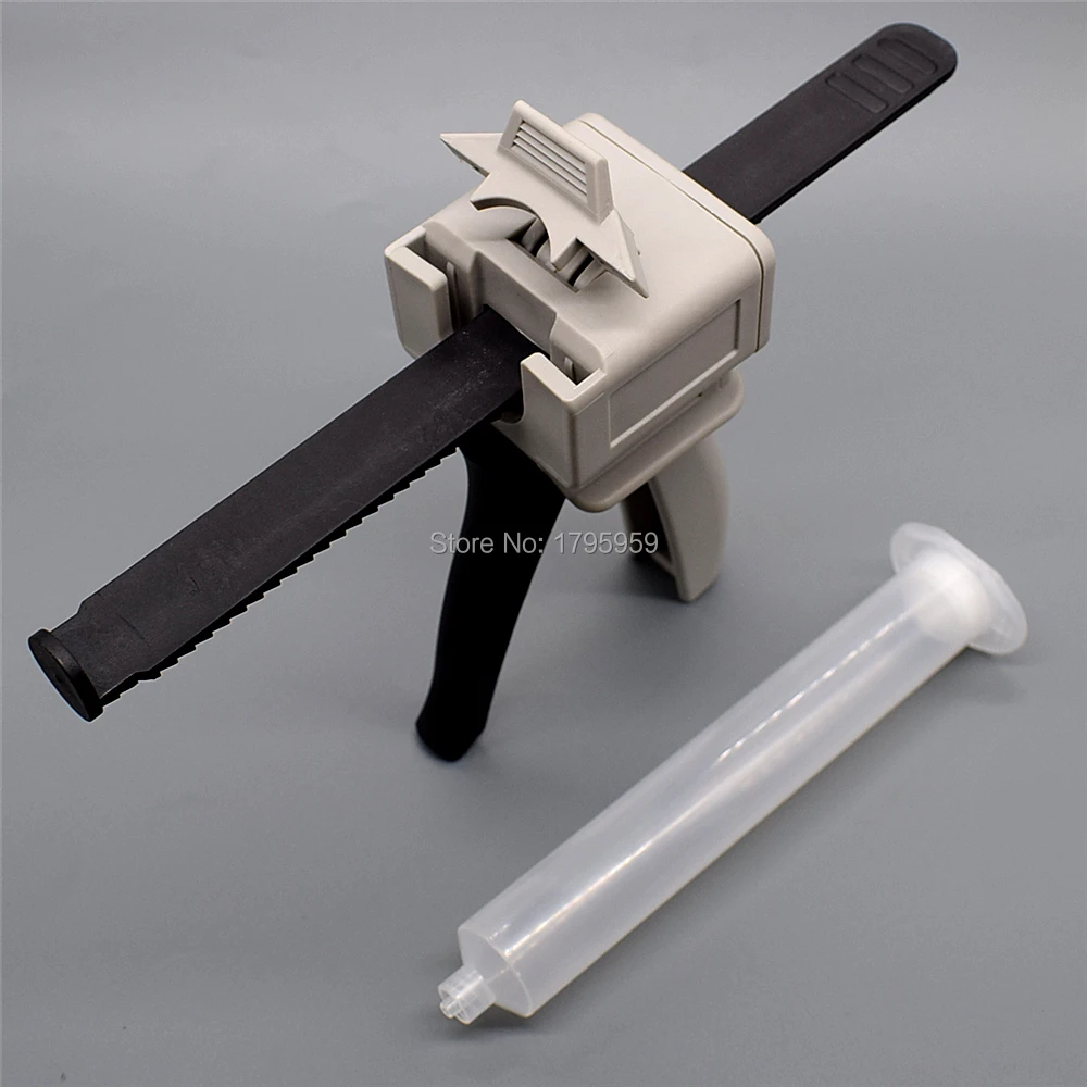 55ml Pistola di Colla Adesivo Dispenser Strumento Mano Singolo Liquido Pistole 55cc UV Colla Manuale Calafatare Pistola con 55cc Erogazione siringa Barile
