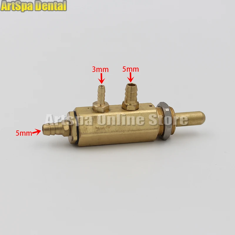 5 pezzi unità poltrona odontoiatrica 4 fori Standard valvola a pedale pedale circolare 4 fori valvola interruttore comando a pedale