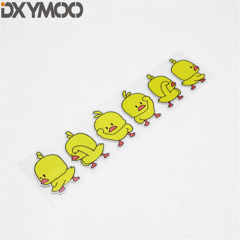 Car Styling Decal Dancing Peeping Duck Auto Window Body Motorcycle Bike Helmet Sticker Reflective 22x5.3cm