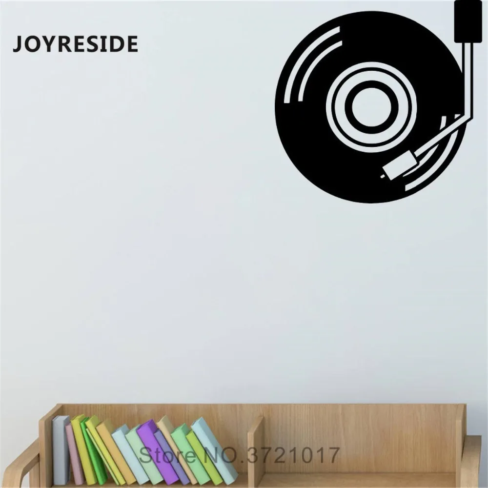 

JOYRESIDE DJ Disk Wall Decal Music Art Disk Wall Sticker Pop Music Vinyl Decor Home Livingroom Decor Interior Design Mural A1023