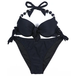 Costumi da bagno EONAR donna 2022 Set Bikini brasiliano solido costume da bagno Push Up Sexy costume da bagno donna abbigliamento da spiaggia costumi da bagno taglie forti XXL