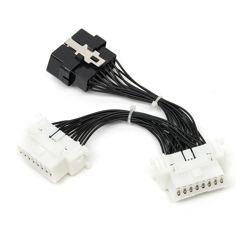 

16 Pin OBD2 OBD 2 OBDii Splitter Extension Cable One Male to Two Female Y Cable for ELM327