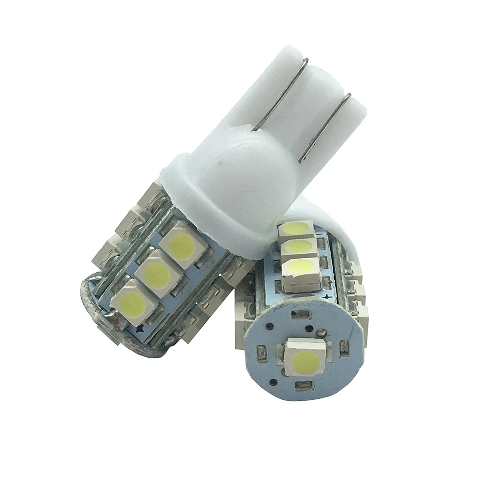 YSY 500PCS T10 1210 13 SMD 194 168 W5W 13 SMD LED Light white Car Auto Interior Blub Lamp Car Lights Lamps White