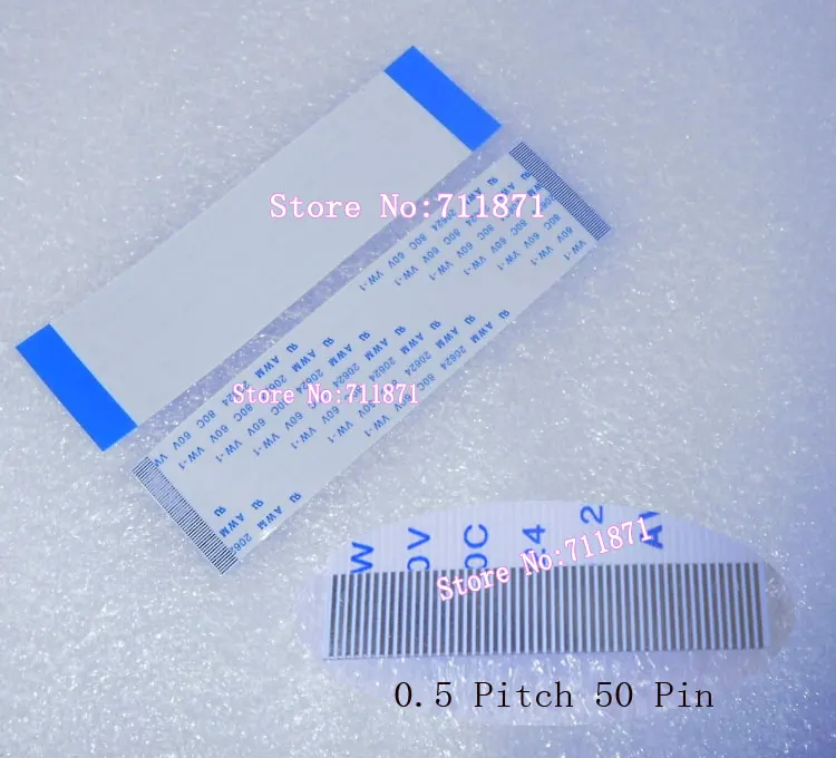 100มิลลิเมตร0.5สนามประเภท50จุดFFCขยายแผ่นอะแดปเตอร์50ขาTTLยืดหยุ่นแบนเคเบิ้ลส่วนต่อขยายเชื่อมต่อFFC FPCสายไฟต่อ