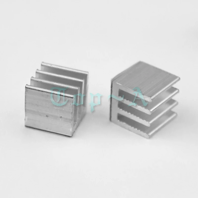 Gdstime 20pcs Mini Aluminum Heat Sink 10x10x10mm Silver Chipset RAM Heatsink Cooling Cooler 1cm