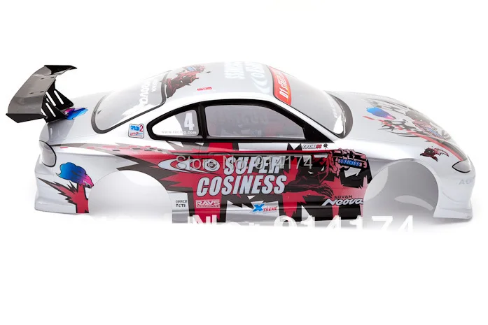 1/10  R/C cars body shell PVC painted body/Matching accessories for 1/10 rc  racing car 190mm  No:007 2pcs/lot