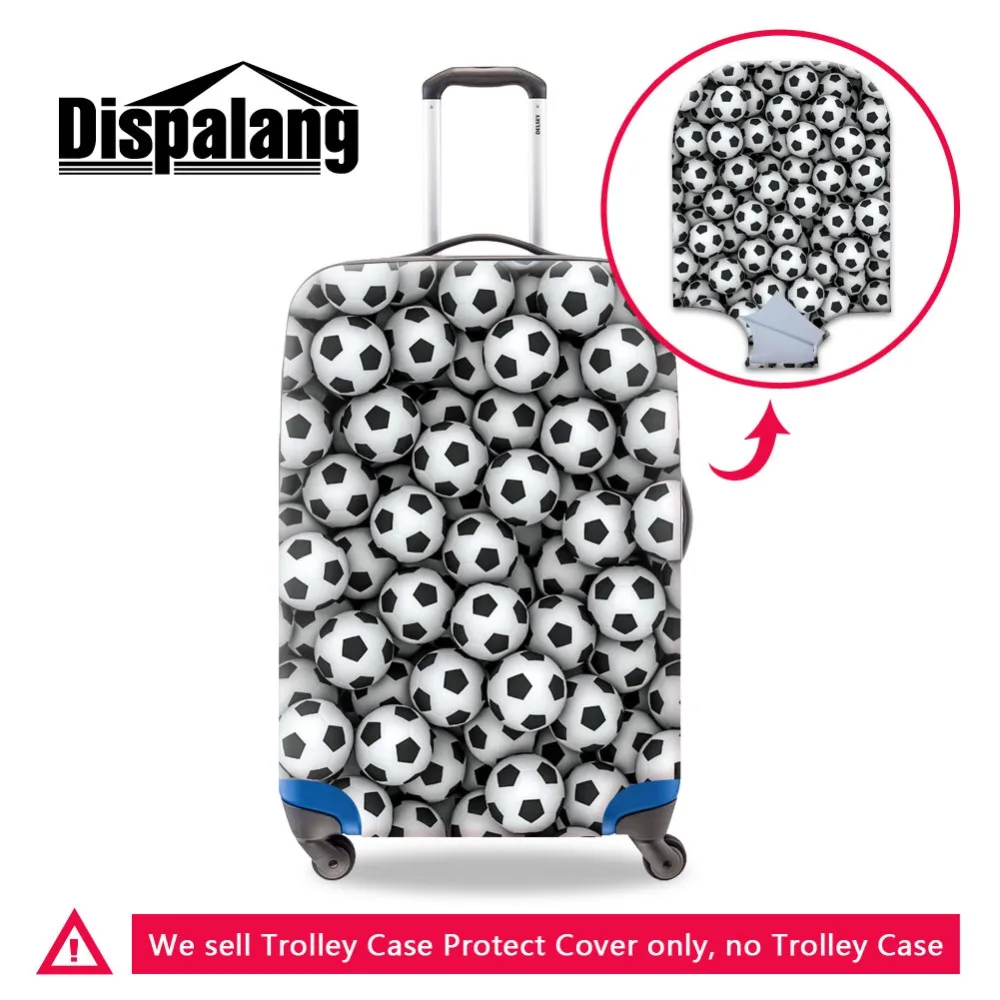 

Dispalang Football Suitcase Case Protective Cover Basketball Custom Image Men Dustproof Luggage Covers DIY Logo Travel Accessory