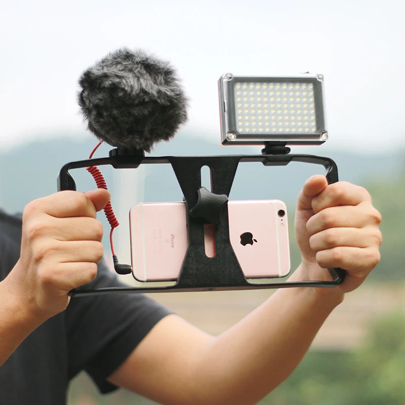 Ulanzi 96 LED Phone Video Light Photo Lighting on Camera Hot Shoe LED Lamp for iPhone Xs Max X 8 Camcorder Canon Nikon DSLR phot