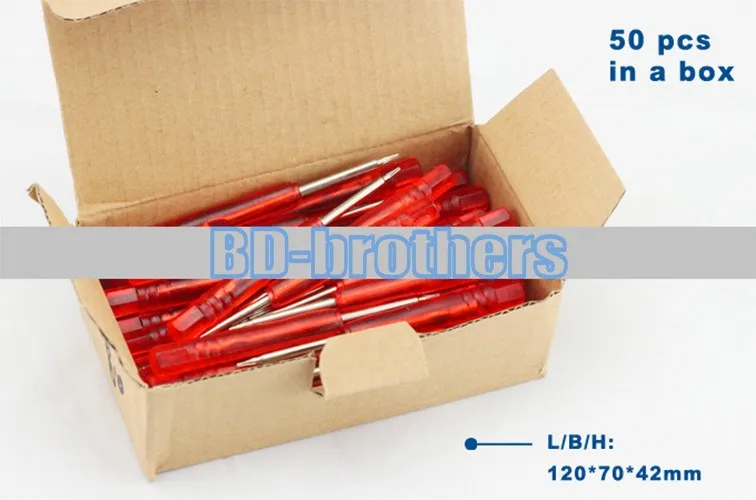 Good Qulity 0.8 Pentalobe /1.5,2.0 Phillips / 2.0 Straight Red  Screwdrivers Tools for i Phone Phone Repair 5000pcs/lot