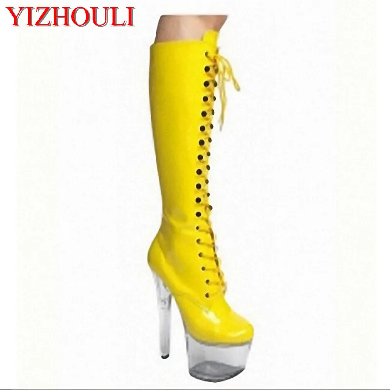 

sexy 15cm ultra high-heeled shoes platform shoes fashion open toe boots 6 inch women's motorcycle boots