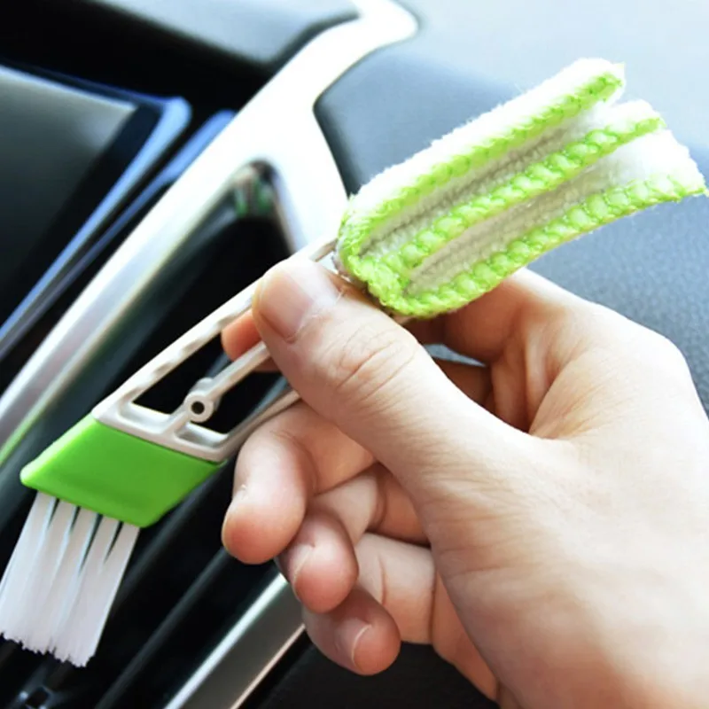 

JOORMOM Automotive Air Conditioning Outlet Brush Car Crevice Brush Double-ended Corner Clean Brush Car Interior