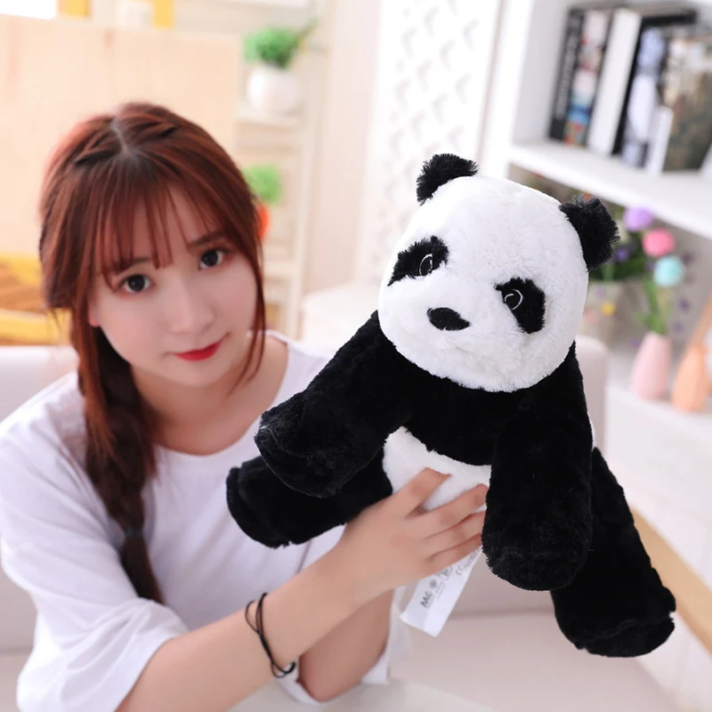 เด็กน่ารัก Hug Panda Plush ตุ๊กตาสัตว์ตุ๊กตาสัตว์ของเล่นขนาดเล็กหมีหมอนการ์ตูน Kawaii ตุ๊กตาสาว Lover ของขวัญ