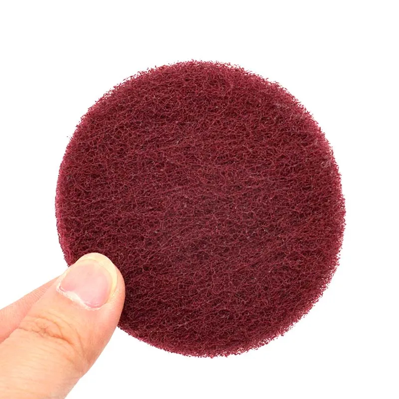 30 PCS 3 Inch Multi-purpose Flocking Scouring Pad 240-800 Grit Industrial Heavy Duty Nylon Cloth for Polishing & Grinding