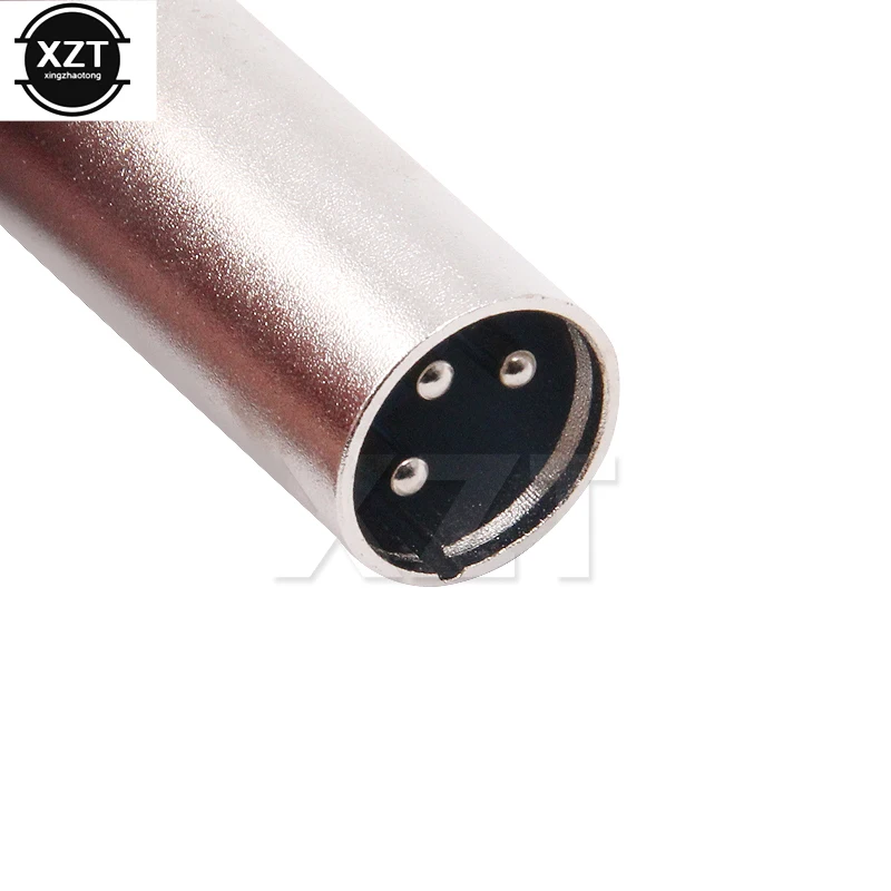 High Quality 3 Pin XLR Plug Nickel Plated Coupler Male Gender Changer Audio Microphone DJ Adapter