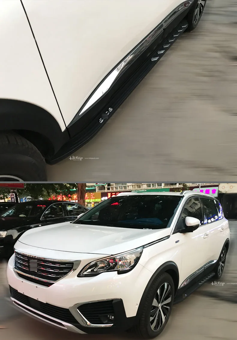 Luxuriös für Peugeot 5008 Seitenschritt Nerf Bar Trittbrett 2018 2019 2020 2021 2022 2023 2024, ISO9001 Qualität, Originalstil